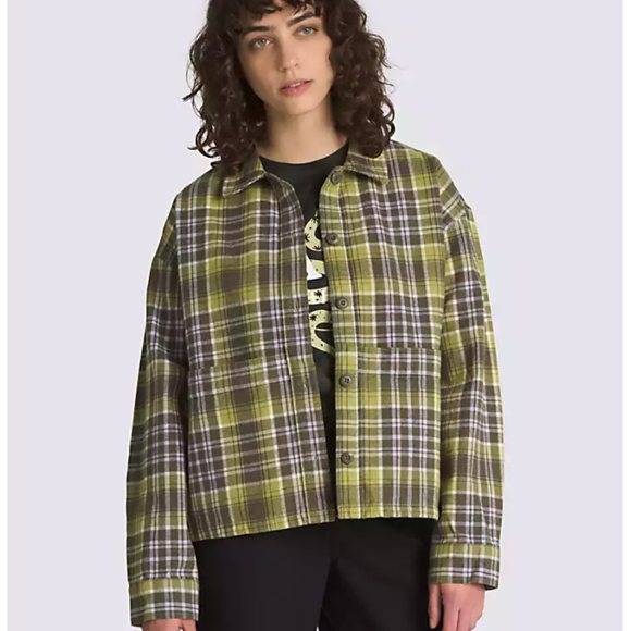 VANS NEW Roadside Flannel Shacket - Picture 2 of 12